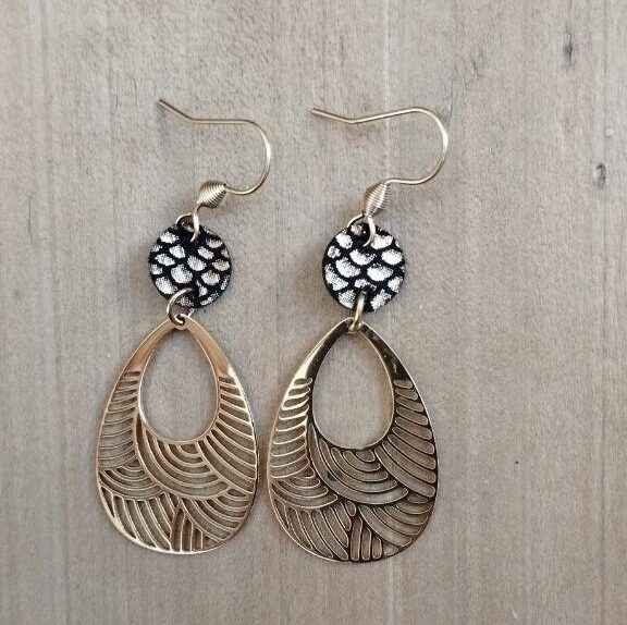 Boucles d'oreilles bleues – Image 2